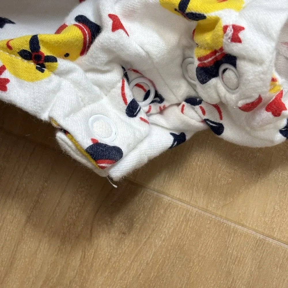 Vintage Class Club Baby Romper 6 Month Ducks Sailor Nautical Anchors Stars